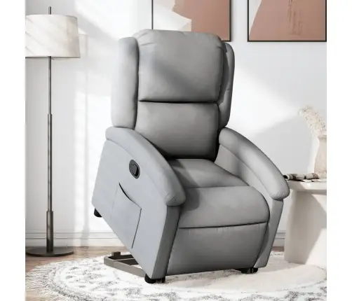 Atsistojantis Atlošiamas Krėslas, Šviesiai Pilkas, Audinys