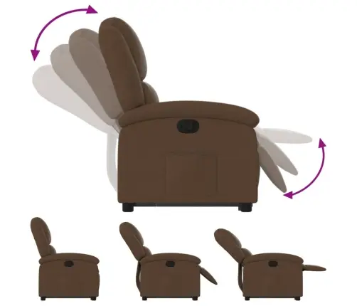 Püsti Tõusmist Toetav Tugitool, Pruun, Kangas Püsti Tõusmist Toetav Tugitool, Pruun, Kangas