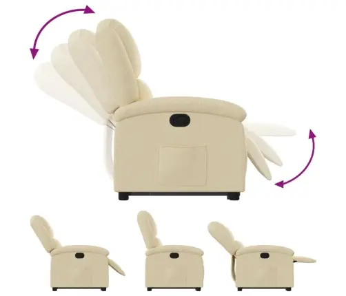 Püsti Tõusmist Toetav Tugitool, Kreemjas, Kangas