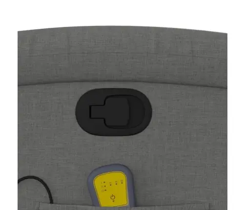 Atsistojantis Masažinis Krėslas, Tamsiai Pilkas, Audinys