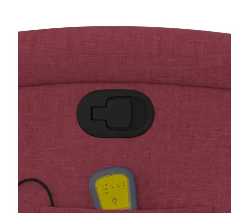 Atsistojantis Atlošiamas Masažinis Krėslas, Vyno, Audinys