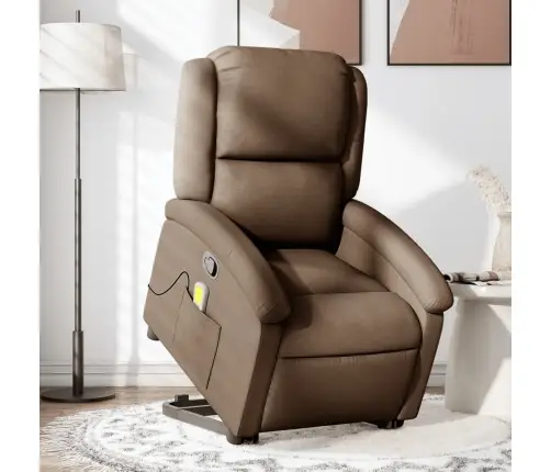 Püsti Tõusmist Toetav Massaažitool, Pruun, Kangas