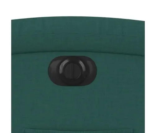 Elektrisks Atpūtas Krēsls, Paceļams/Atgāžams, Tumši Zaļš Audums Vidaxl