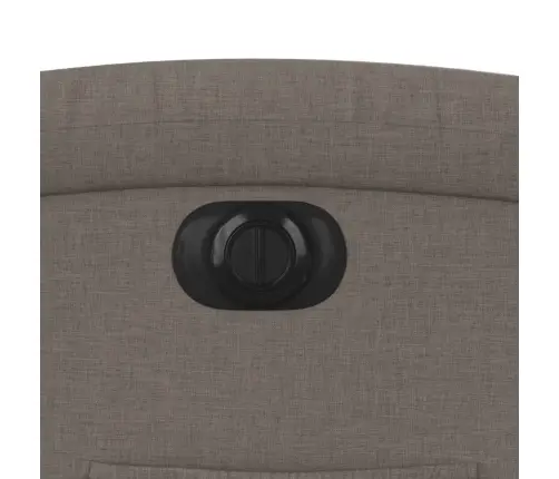 Elektrisks Atpūtas Krēsls, Paceļams/Atgāžams, Pelēkbrūns Audums Vidaxl