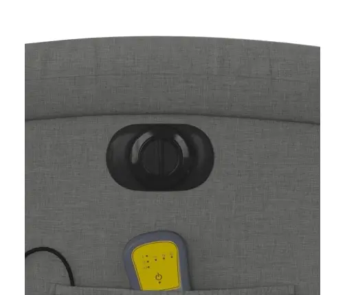 Elektrisks Masāžas Krēsls, Paceļams, Atgāžams, Pelēks Audums Vidaxl