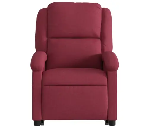 Elektrisks Masāžas Krēsls, Paceļams/Atgāžams, Vīnsarkans Audums Vidaxl