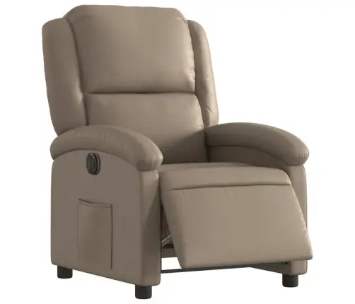 Elektrisks Atpūtas Krēsls, Kapučīno Krāsas Mākslīgā Āda Vidaxl Elektrisks Atpūtas Krēsls, Kapučīno Krāsas Mākslīgā Āda Vidaxl