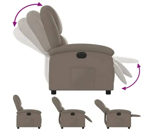 Elektrisks Atpūtas Krēsls, Kapučīno Krāsas Mākslīgā Āda Vidaxl Elektrisks Atpūtas Krēsls, Kapučīno Krāsas Mākslīgā Āda Vidaxl