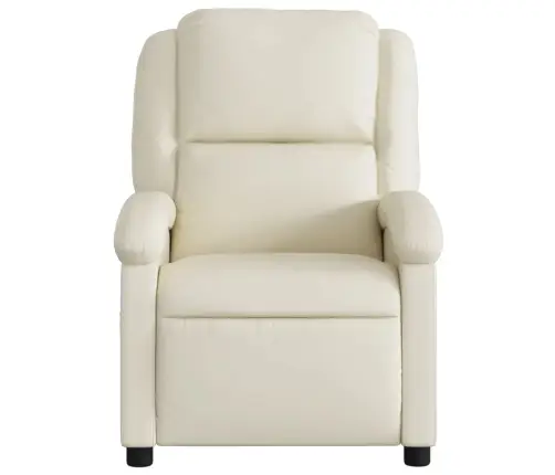 Elektrisks Masāžas Krēsls, Atgāžams, Krēmkrāsas Mākslīgā Āda Vidaxl