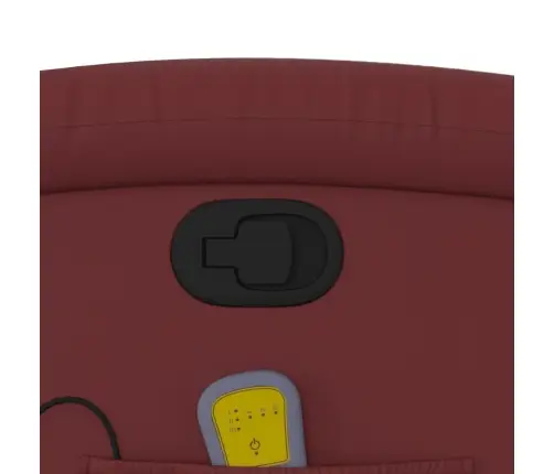 Masāžas Krēsls, Paceļams, Atgāžams, Vīnsarkana Mākslīgā Āda Vidaxl