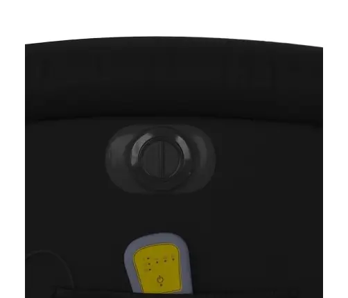 Elektrisks Masāžas Krēsls Paceļams/Atgāžams, Melna Mākslīgā Āda Vidaxl