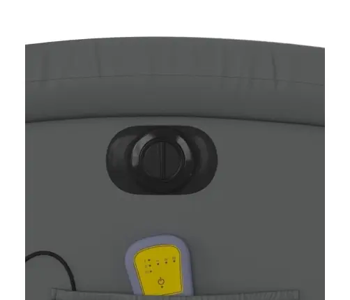 Masāžas Krēsls, Paceļams, Atgāžams, Pelēka Mākslīgā Āda Vidaxl