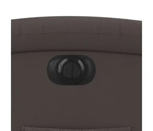 Elektrisks Atpūtas Krēsls, Atgāžams, Brūna Dabīgā Āda Vidaxl