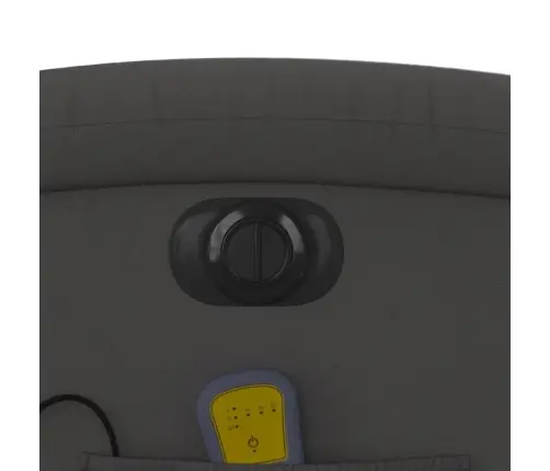 Elektrisks Masāžas Krēsls, Atgāžams, Pelēka Dabīgā Āda Vidaxl