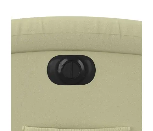 Elektrisks Atpūtas Krēsls, Paceļams, Krēmkrāsas Dabīgā Āda Vidaxl