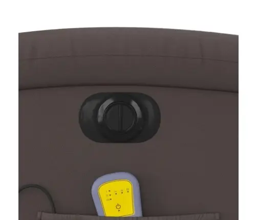 Elektriline Püstitõusmist Toetav Massaažitool, Tumepruun, Nahk