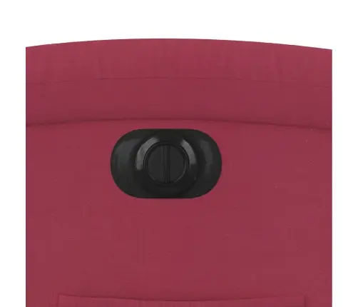 Elektrinis Atlošiamas Krėslas, Raudonojo Vyno Spalvos, Aksomas