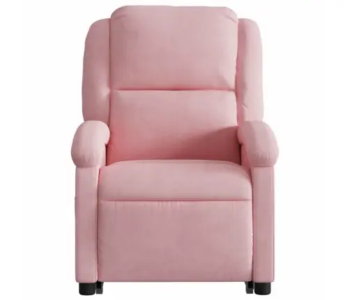 Atpūtas Krēsls, Paceļams, Atgāžams, Rozā Samts Vidaxl