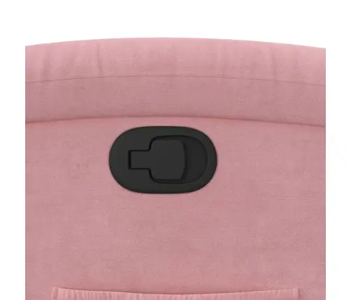 Atpūtas Krēsls, Paceļams, Atgāžams, Rozā Samts Vidaxl