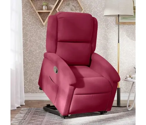 Atpūtas Krēsls, Paceļams, Atgāžams, Vīnsarkans Samts Vidaxl