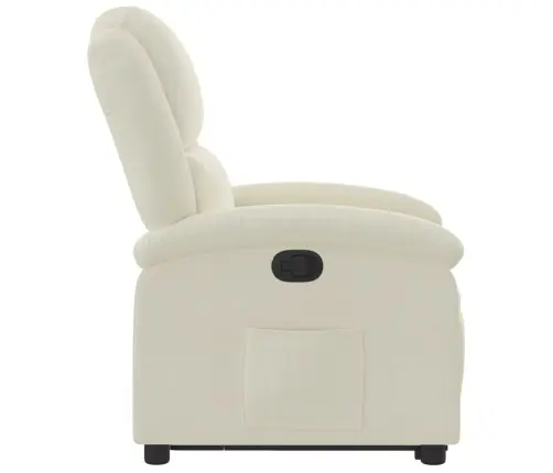 Atpūtas Krēsls, Paceļams, Atgāžams, Krēmkrāsas Samts Vidaxl