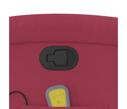 Masāžas Krēsls, Paceļams, Atgāžams, Vīnsarkans Samts Vidaxl