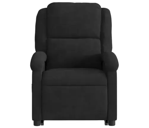 Masāžas Krēsls, Paceļams, Atgāžams, Melns Samts Vidaxl