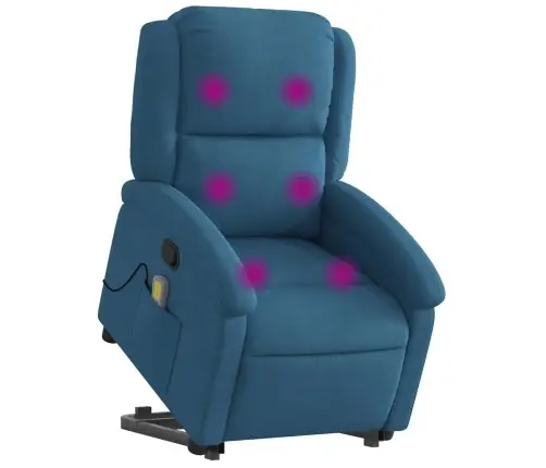 Püsti Tõusmist Toetav Massaažitool, Sinine, Samet