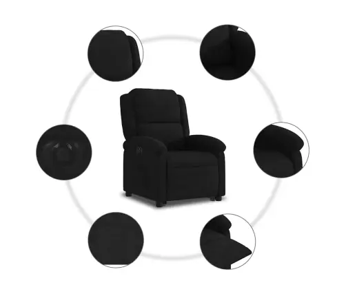 Elektriline Püsti Tõusmist Toetav Tugitool, Must, Samet