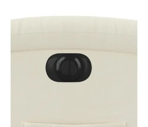 Elektrisks Atpūtas Krēsls, Paceļams/Atgāžams, Krēmkrāsas Samts Vidaxl