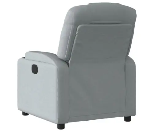 Elektrisks Atpūtas Krēsls, Atgāžams, Gaiši Pelēks Audums Vidaxl