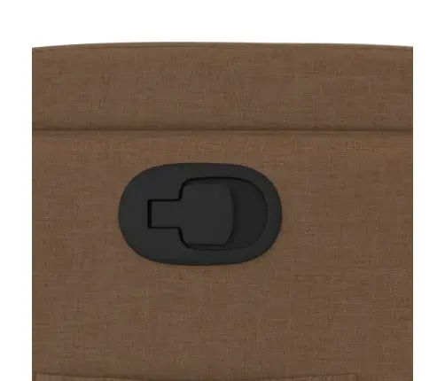 Atpūtas Krēsls, Paceļams, Atgāžams, Brūns Audums Vidaxl