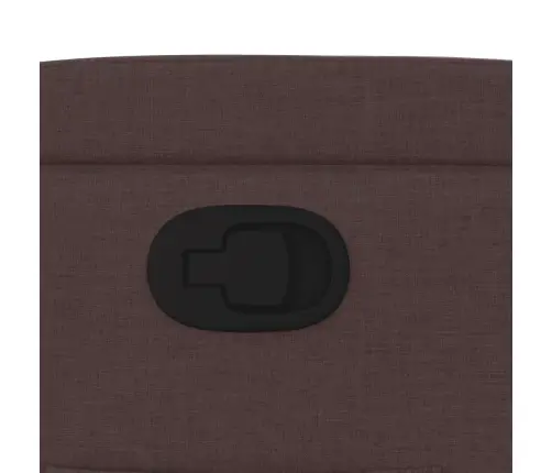 Atpūtas Krēsls, Paceļams, Atgāžams, Tumši Brūns Audums Vidaxl