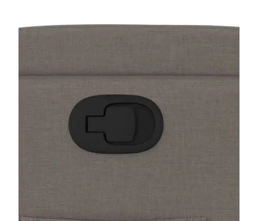 Atpūtas Krēsls, Paceļams, Atgāžams, Pelēkbrūns Audums Vidaxl