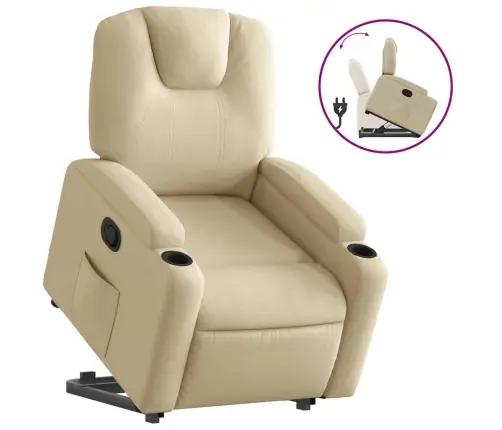 Püsti Tõusmist Toetav Tugitool, Kreemjas, Kangas