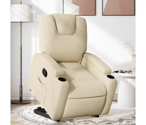 Püsti Tõusmist Toetav Tugitool, Kreemjas, Kangas