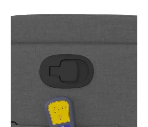 Masāžas Krēsls, Paceļams, Atgāžams, Tumši Pelēks Audums Vidaxl