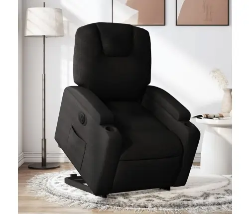 Elektriline Püstitõusmist Toetav Tugitool, Must, Kangas