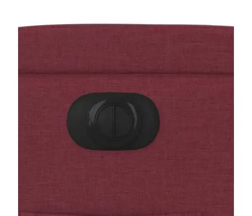 Elektrisks Atpūtas Krēsls, Paceļams/Atgāžams, Vīnsarkans Audums Vidaxl