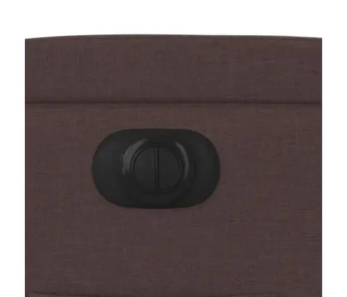 Elektrisks Atpūtas Krēsls, Paceļams/Atgāžams Tumši Brūns Audums Vidaxl