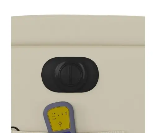 Elektrisks Masāžas Krēsls, Atgāžams, Krēmkrāsas Mākslīgā Āda Vidaxl