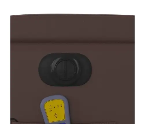 Elektrisks Masāžas Krēsls, Atgāžams, Brūna Mākslīgā Āda Vidaxl