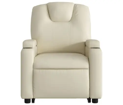 Paceļams Atpūtas Krēsls, Krēmkrāsas Mākslīgā Āda Vidaxl