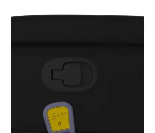 Atsistojantis Masažinis Krėslas, Juodas, Dirbtinė Oda