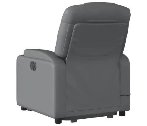 Püstitõusmist Toetav Massaažitool, Hall, Kunstnahk