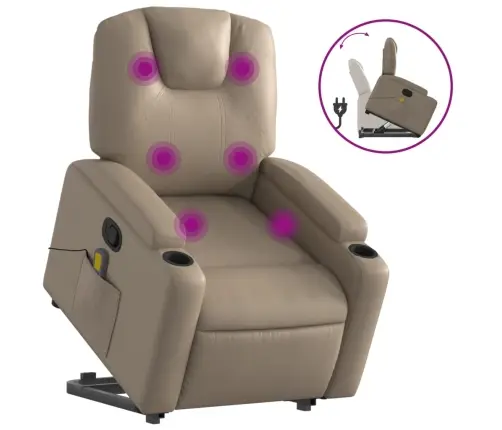 Püstitõusmist Toetav Tugitool, Cappuccino, Kunstnahk