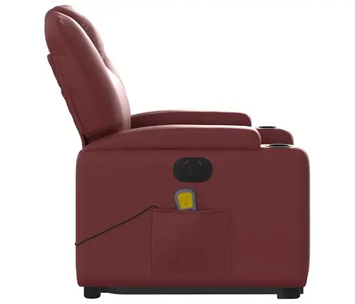 Elektriline Püstitõusmist Toetav Massaažitool, Veinipunane Elektriline Püstitõusmist Toetav Massaažitool, Veinipunane