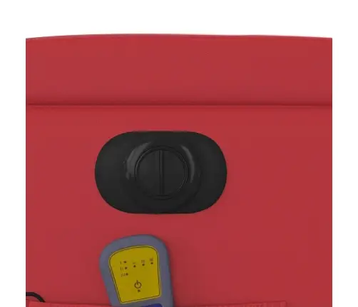 Elektrisks Masāžas Krēsls, Paceļams, Sarkana Mākslīgā Āda Vidaxl