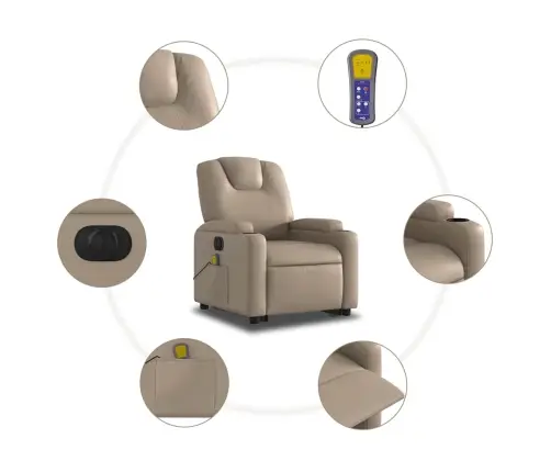 Elektriline Püstitõusmist Toetav Tugitool, Cappuccino Kunstnahk