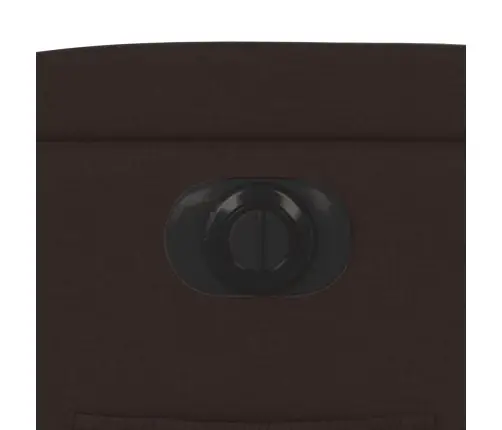 Elektrisks Atpūtas Krēsls, Atgāžams, Tumši Brūns Audums Vidaxl